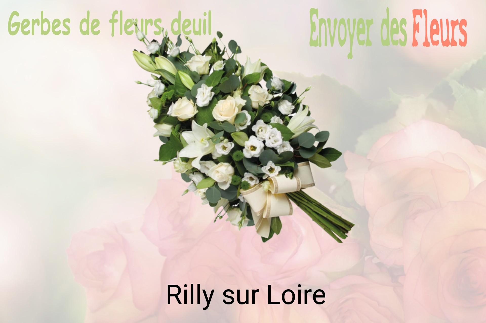 Gerbe de fleurs de deuil livrée à Rilly-sur-Loire